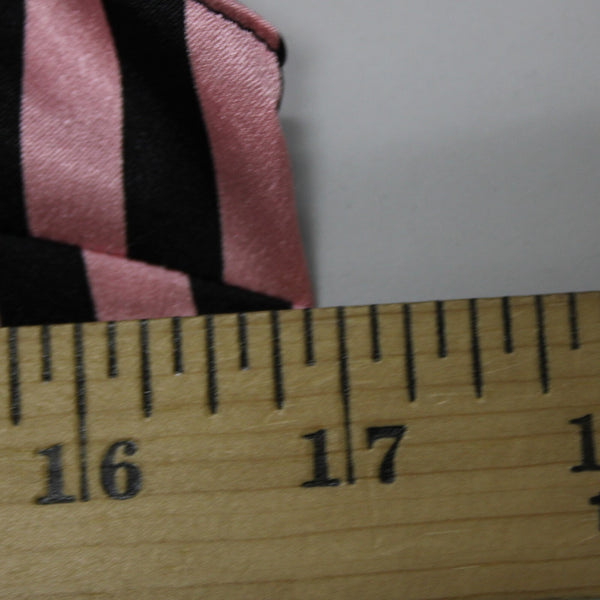 Victorias Secret NEW $43 Sz SP Pink Black Lace Striped 100% Polyester Nighty Top