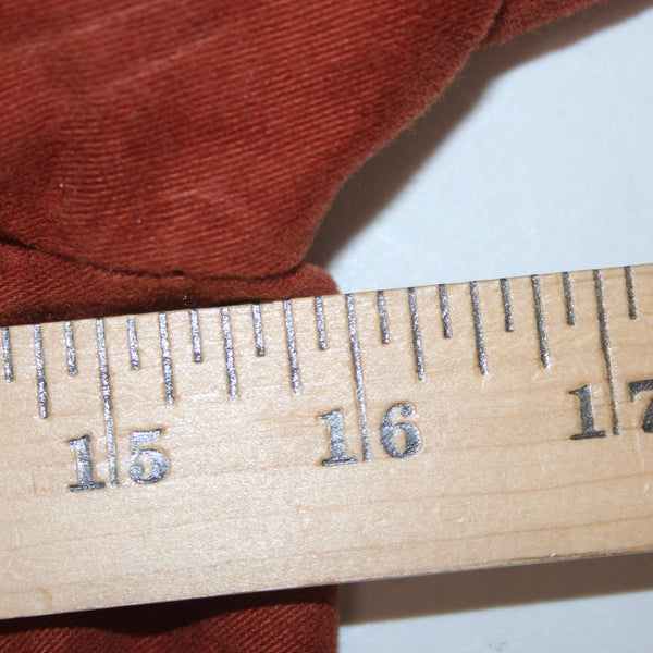 J Jill Jacket Sz 2P Orange Rust Collared Faux Pockets Buttons 100% Cotton Poly