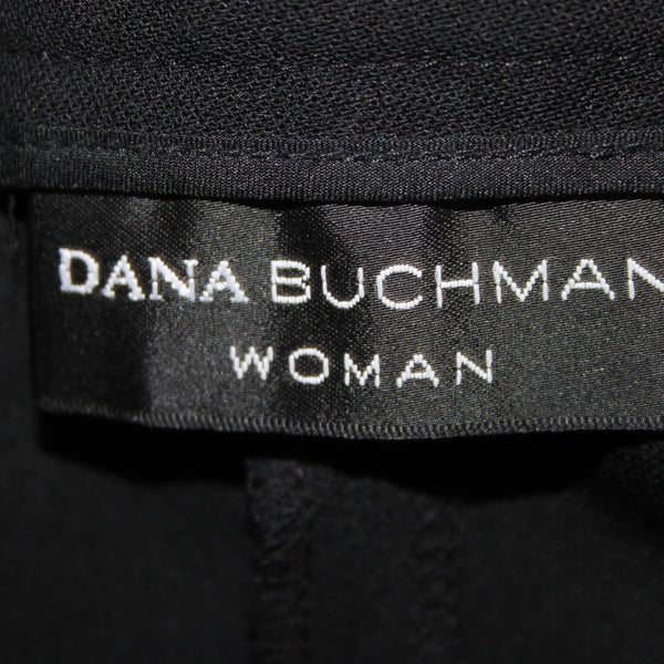 Dana Buchman Pant NEW $290 Camille Sz 18 x 31 Black Pleated 100% Wool Pant