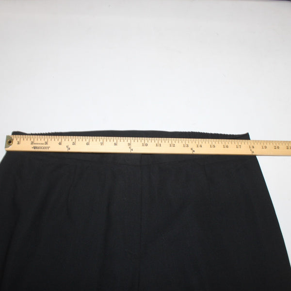 Dana Buchman Pant NEW $290 Camille Sz 18 x 31 Black Pleated 100% Wool Pant
