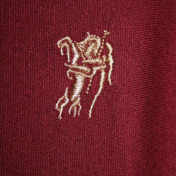 Burberry London Sz M Burgundy Red Logo 100% Cotton Tee Shirt