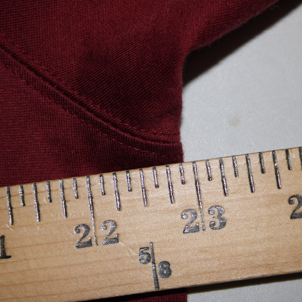 Burberry London Sz M Burgundy Red Logo 100% Cotton Tee Shirt