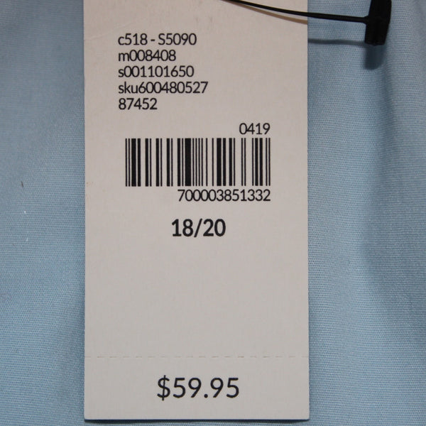 Lane Bryant Top NEW $60 Sz 18/20 Blue Green Embroidered Off Shoulders Cotton Top