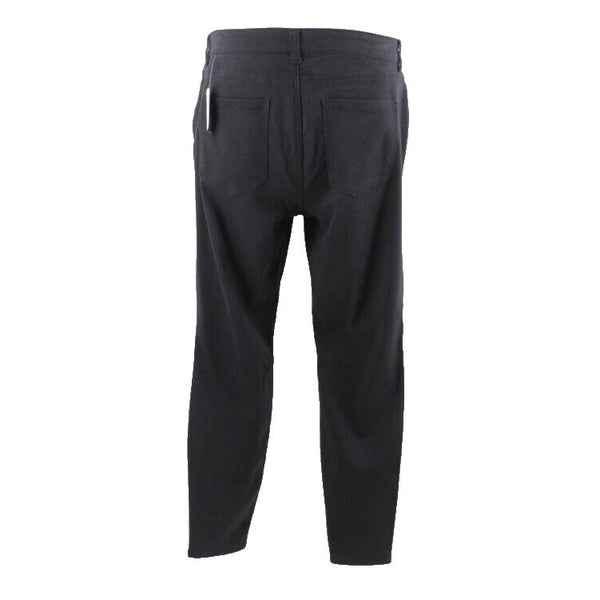 Forever 21 NEW $23 Sz 18 x 30 Black Silver Zips Rip Knee Cotton Blend Pant