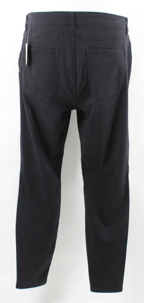 Forever 21 NEW $23 Sz 18 x 30 Black Silver Zips Rip Knee Cotton Blend Pant
