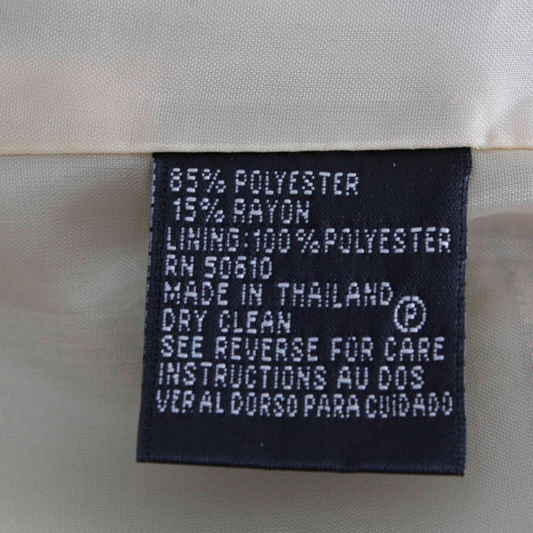 Kasper Sz 2P Tan Brown Collared 2 Button Lined Polyester Rayon Blazer Jacket