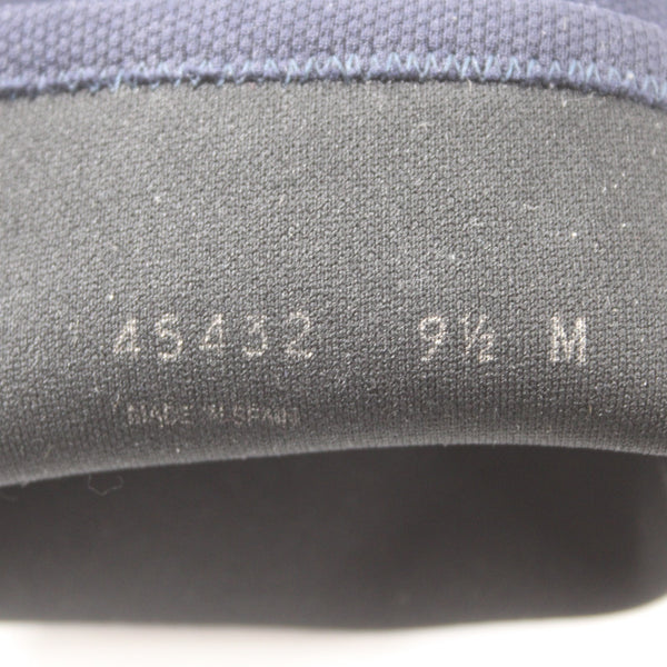 Stuart Weitzman Boots 45432 Sz 9.5 M Navy Blue Pointed Toe Fabric 6" Calf Boots