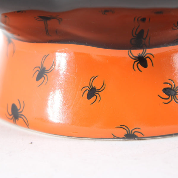 Mr Halloween Ceramic Tree Black Orange Pumpkin 12" Does Not Light Up AS IS