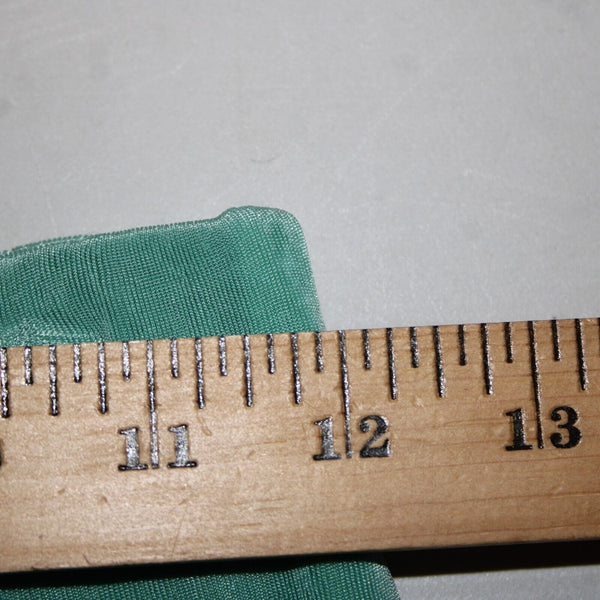 Patricia Wolf Sz XS Aqua Green Elastic Waist Ribbed Polyester Lycra Travel Skirt