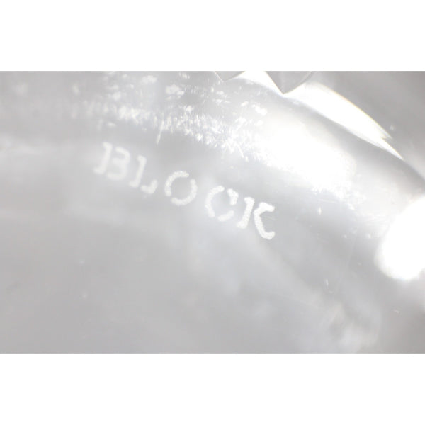 Block Pitcher Clear Cut Engraved Crystal 10" Pitcher