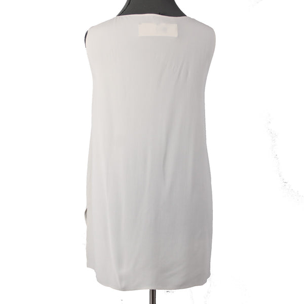 Eileen Fisher Top NEW $238 Bateau Nk Sz 2x Bone White Crepe 100% Silk Top