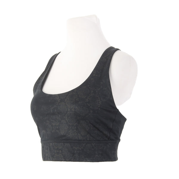 Joy Lab Sports Bra Sz L Black Gray Elastic Racer Back Sports Bra