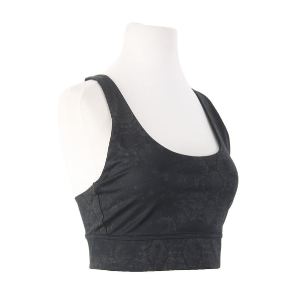 Joy Lab Sports Bra Sz L Black Gray Elastic Racer Back Sports Bra