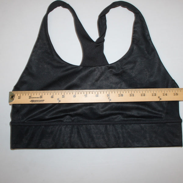 Joy Lab Sports Bra Sz L Black Gray Elastic Racer Back Sports Bra