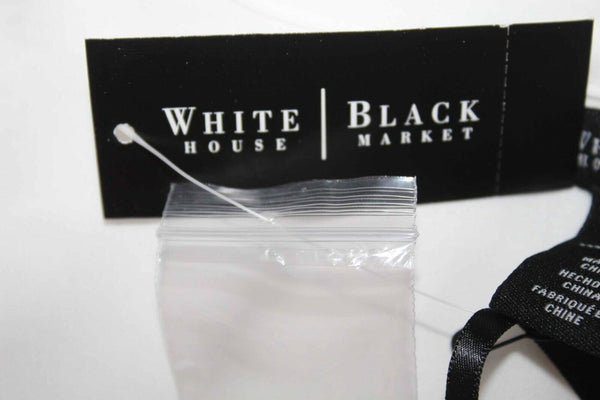 WHBM NEW $78 Sz 4 White Artist Draped Front Hi Lo Epaulets 100% Viscose Top