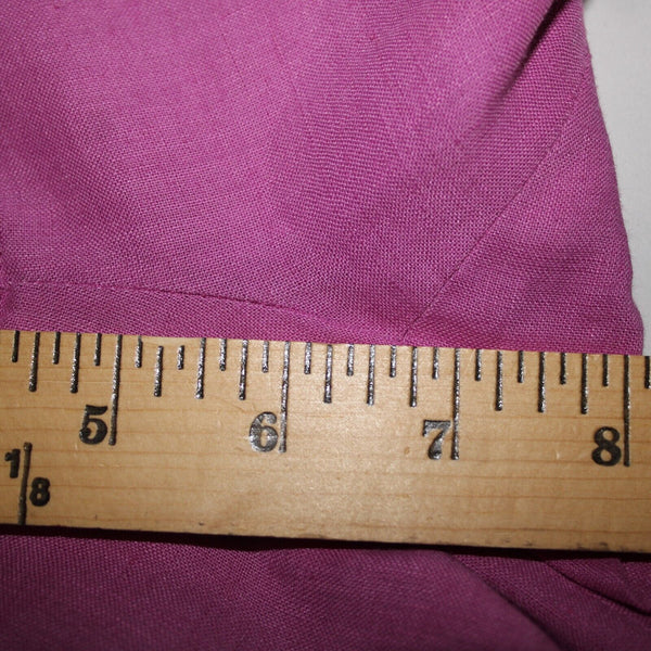Gianni Versace Couture Sz 38 x 34 Purple Silver Hardware Unlined Linen Mod Pant
