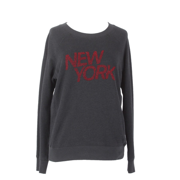 David Lerner Sweater Sz S S Studio Sz S Black Red New York Cotton Rayon Sweater
