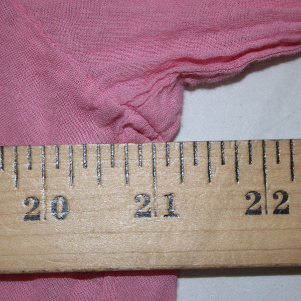 Johnny Was Workshop Top Sz S Pink Multi Color Embroid Hearts 100% Cotton Poly