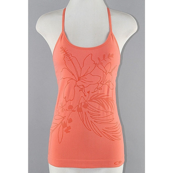 Champion Sz S Peach Nylon Spandex Criss Cross Back Active Wear Top