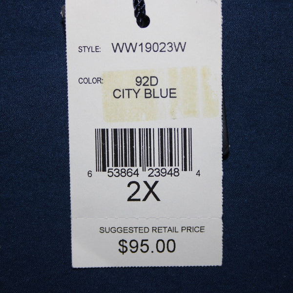 Magaschoni Collection NEW $95 Sz 2X City Blue Cotton Spandex Tank Top