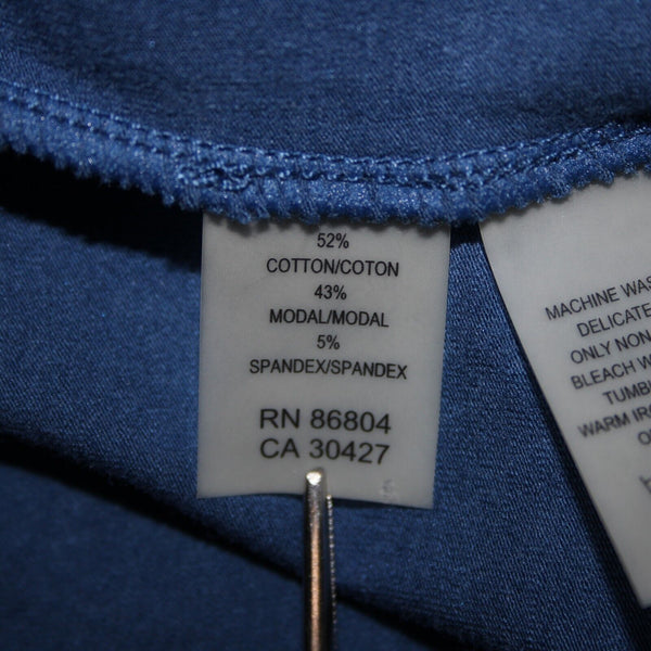 Magaschoni Collection NEW $95 Sz 2X City Blue Cotton Spandex Tank Top