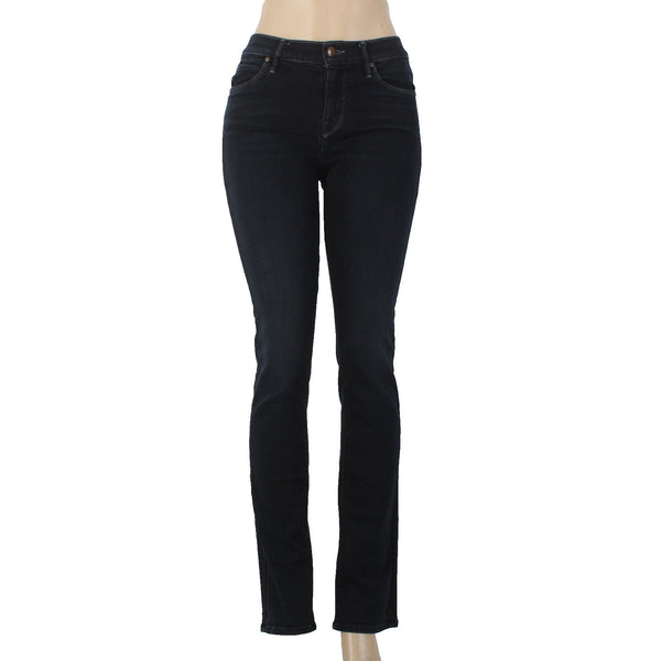Mother Jeans The Rascal Sz 25 x 33 Dark Blue Denim Straight Cotton Poly Jeans