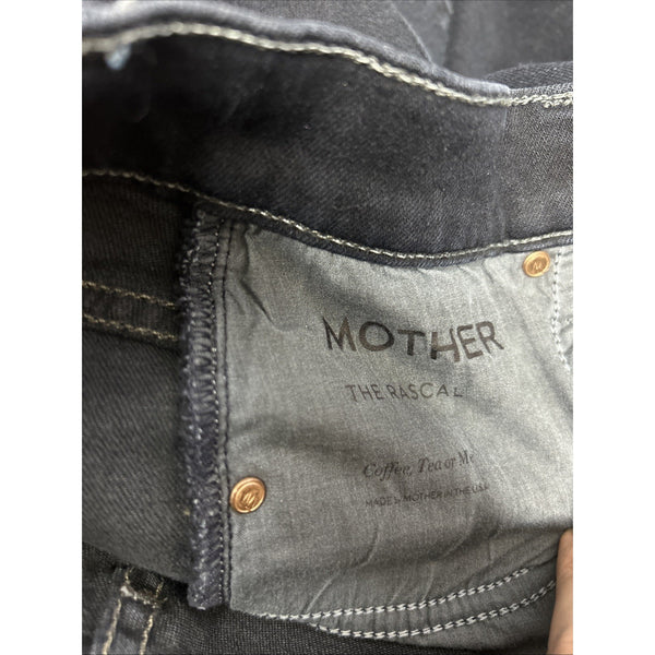 Mother Jeans The Rascal Sz 25 x 33 Dark Blue Denim Straight Cotton Poly Jeans