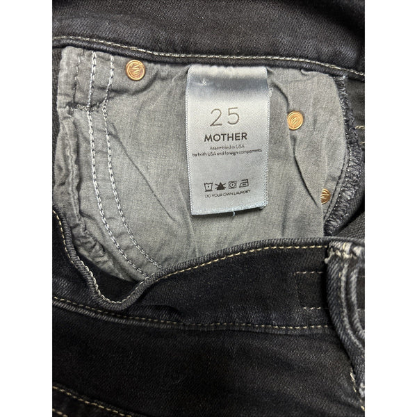 Mother Jeans The Rascal Sz 25 x 33 Dark Blue Denim Straight Cotton Poly Jeans