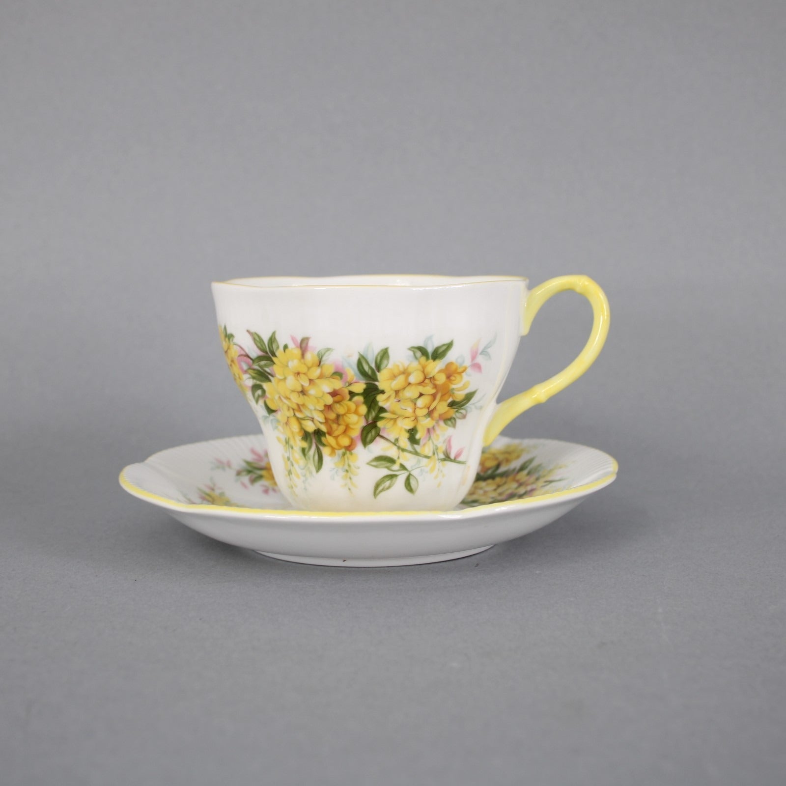 Royal Albert Teacup With Saucer Yellow White Multi Floral Teacup With Saucer