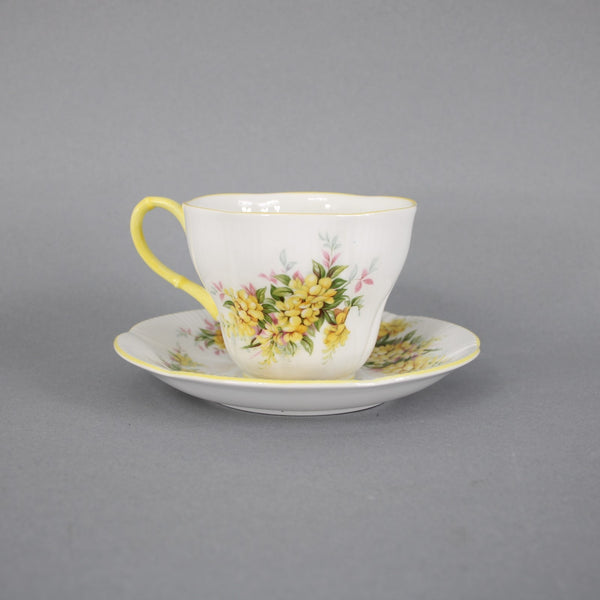 Royal Albert Teacup With Saucer Yellow White Multi Floral Teacup With Saucer