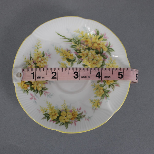 Royal Albert Teacup With Saucer Yellow White Multi Floral Teacup With Saucer