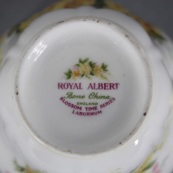 Royal Albert Teacup With Saucer Yellow White Multi Floral Teacup With Saucer