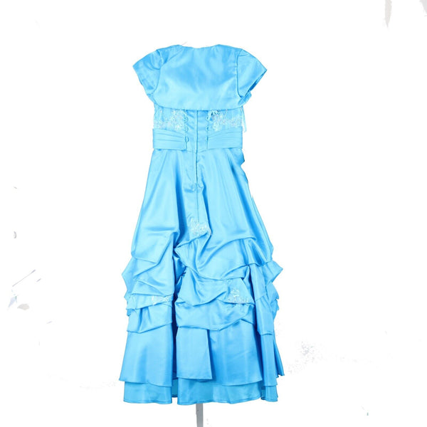 Mary's Bridals NEW $144 Sz 8 Girls Dark Turquoise 100% Polyester Fandango Dress