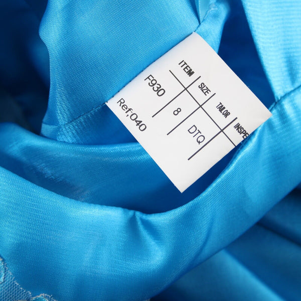 Mary's Bridals NEW $144 Sz 8 Girls Dark Turquoise 100% Polyester Fandango Dress