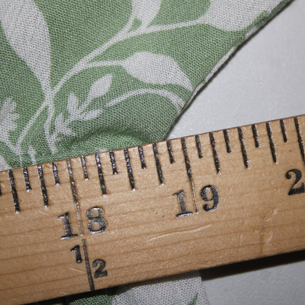 Ces Femme NEW $50 Sz S Green White FloralRuffle Pull Over 100% Rayon Dress