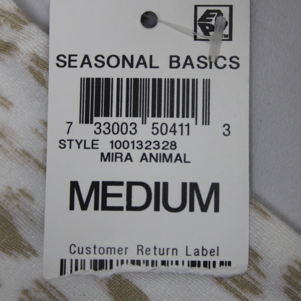 INC NEW Sz M Cream Taupe Hi Low Oversize Long Sleeve Supersoft Rayon Blend Top