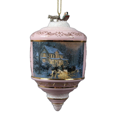 Thomas Kinkade 2001 Bradford Editions 68412 Home For The Holidays Ornament