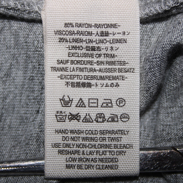 We The Free NEW $68 Sz S Gray Heather Asymmetrical V Neck Tunic Rayon Linen Top