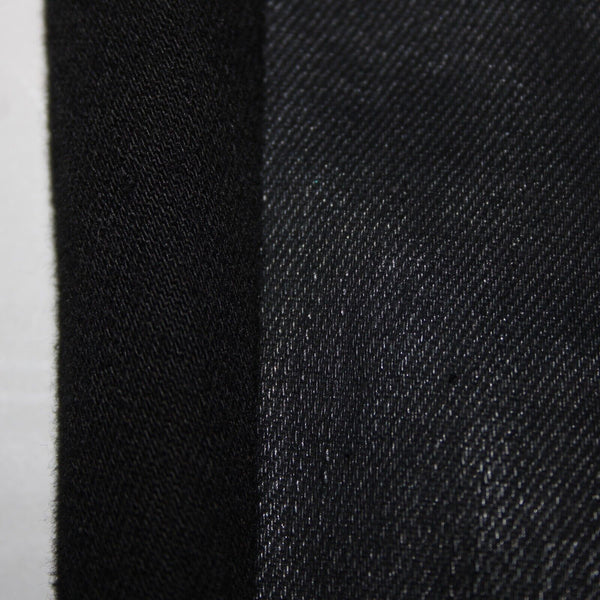 J Crew Toothpick Sz 29 x 28 Black Waxed Front Side Cotton Polyamide Jeans