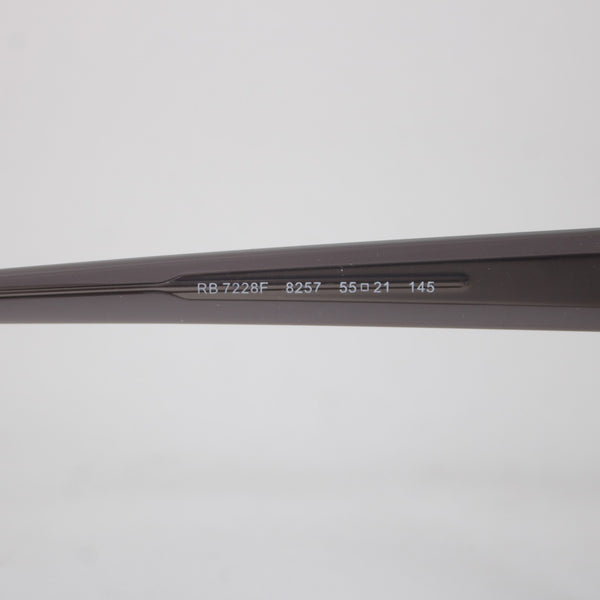 Ray Ban NEW Frames RB 7228F 8257 55 21 145 Black W/ Case Frames