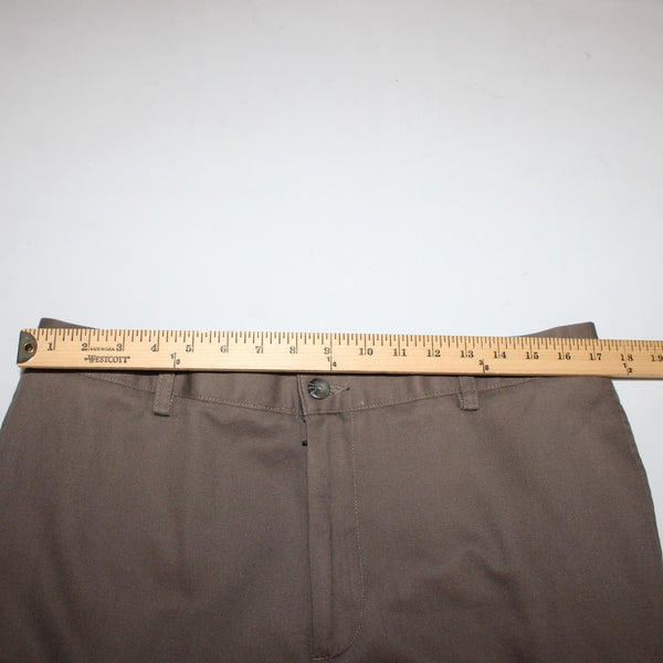 Izod Pant NEW $42 Metrix Fit Sz 36W x 30L Brown American Chino 100% Cotton Pant