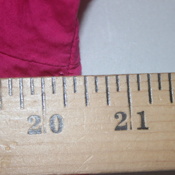 Who What Wear Dress Sz L Pink Ruffle Top Unlined Pockets 100% Cotton Dress