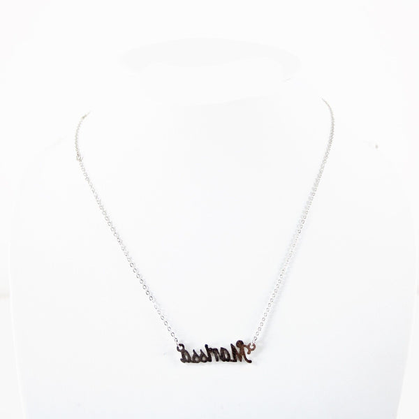 MARISSA NEW Silvertone Rhinestone Accent 14.5" w 4.5" Multi Ring Ext Necklace 4