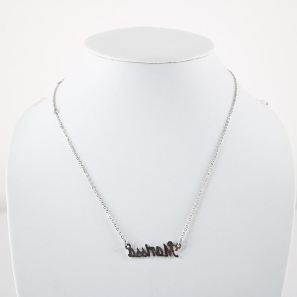 MARISSA NEW Silvertone Rhinestone Accent 14.5" w 4.5" Multi Ring Ext Necklace 4