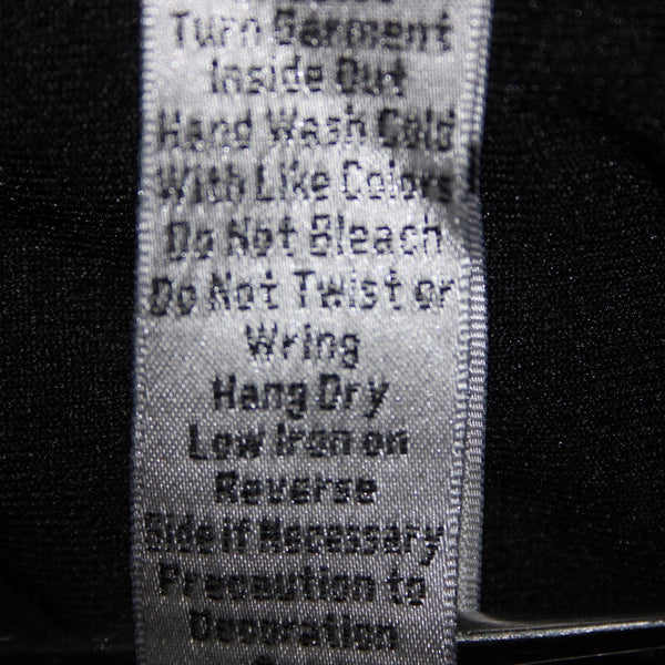 Quacker Factory Sz M Black Velour Beaded 3/4 Sleeve Polyester Spandex Sweater