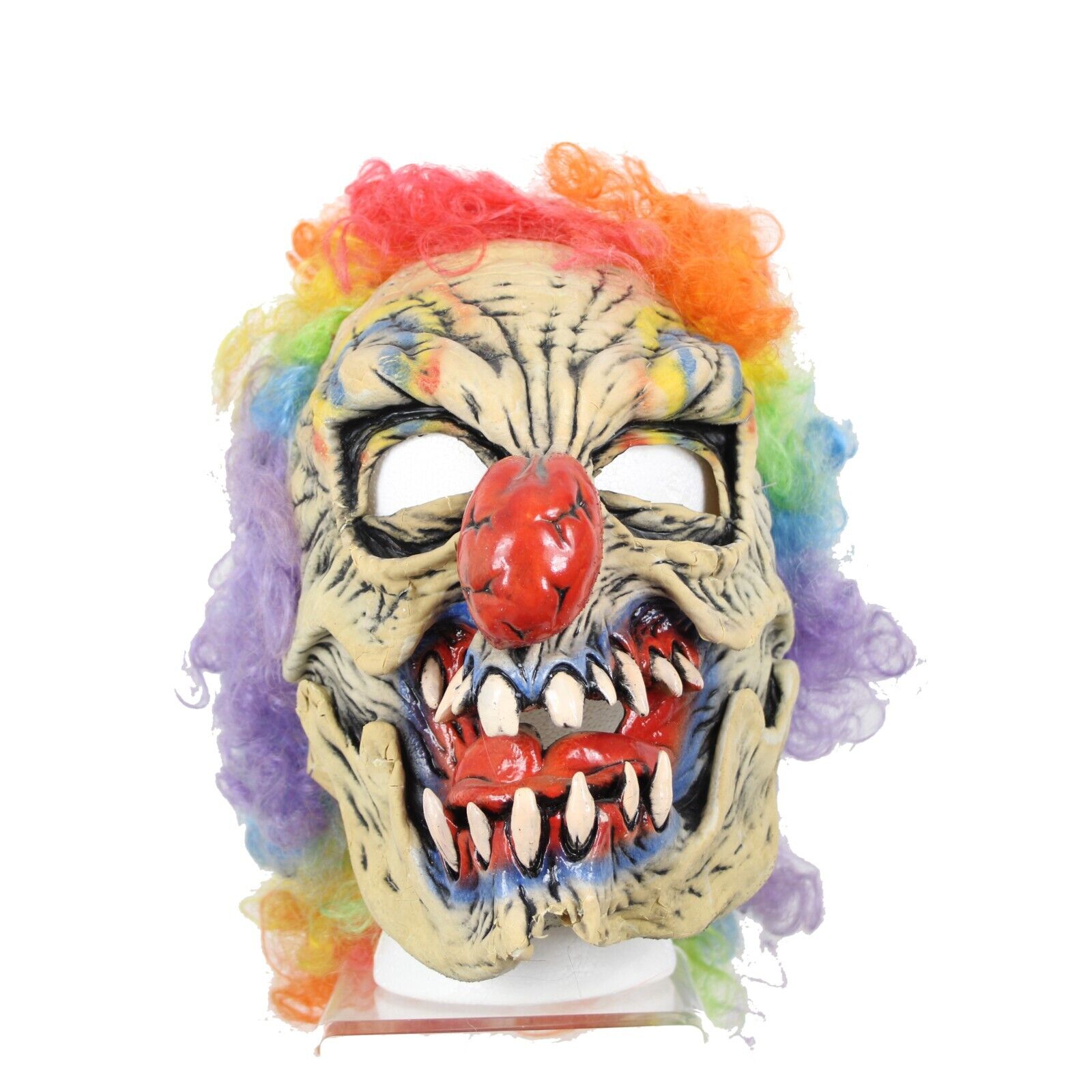 Something Studio 1990 BSS Clown AS IS Latex Painted Full Head Halloween Mask