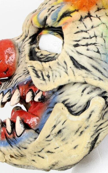 Something Studio 1990 BSS Clown AS IS Latex Painted Full Head Halloween Mask