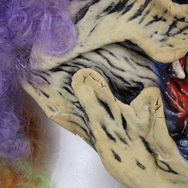 Something Studio 1990 BSS Clown AS IS Latex Painted Full Head Halloween Mask