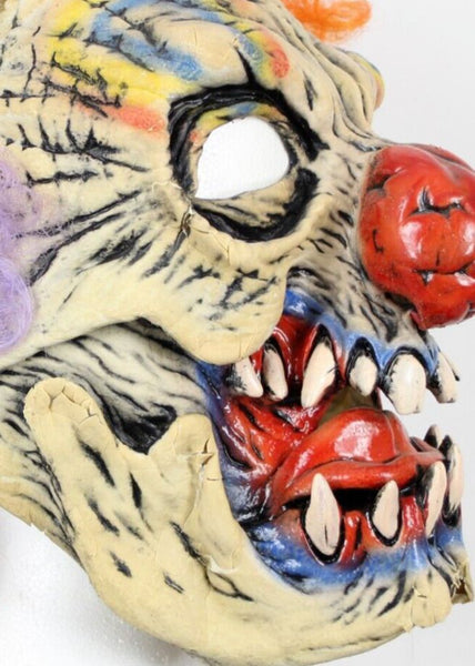 Something Studio 1990 BSS Clown AS IS Latex Painted Full Head Halloween Mask