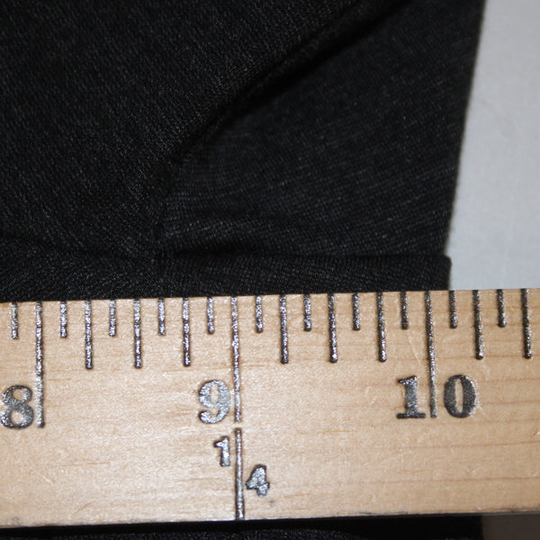 Anne Klein Pant Sz M x 28.5 Charcoal Black Pull On Ankle Viscose Nylon Pant